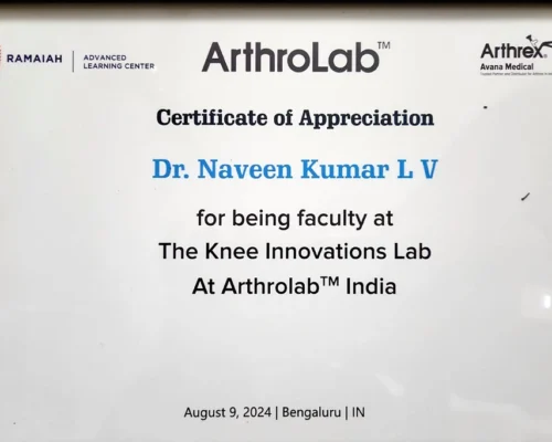 Dr. Naveen Kumar LV at artholab