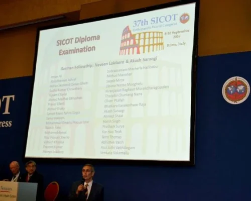 Dr Naveen kumar LV at sicot